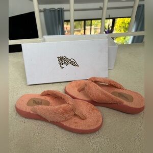 Ancient Greek Sandals Terry Pink Thong Sandals, women's 36 Hand Made In Greece